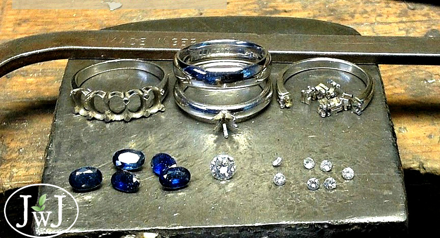 Vintage Jewellery Redesign Sapphires