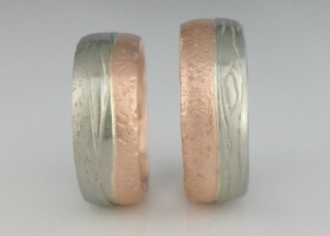 Land and Sea Wedding Bands