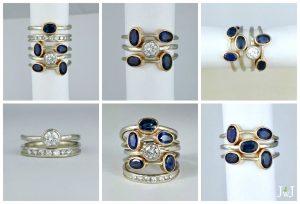 Custom Stacking Rings - Jeanette Walker Jewellery
