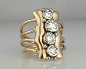 DMulti diamond anniversary ring