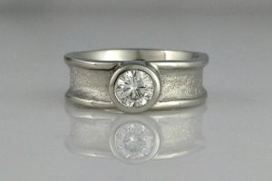 The Zena wide Engagement Ring