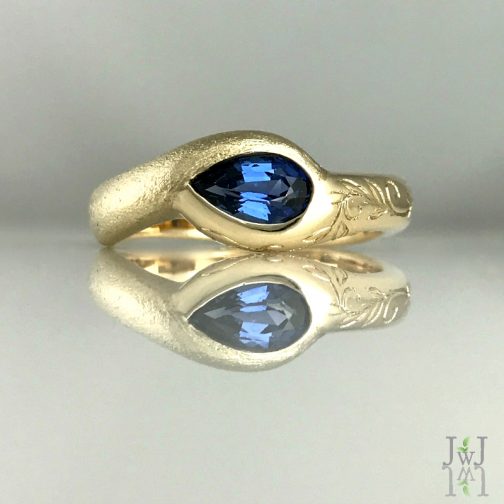Sapphire Engagement Ring - Jeanette Walker Jewellery