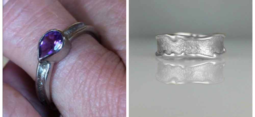 eco-ethical ocean-inspired wedding rings