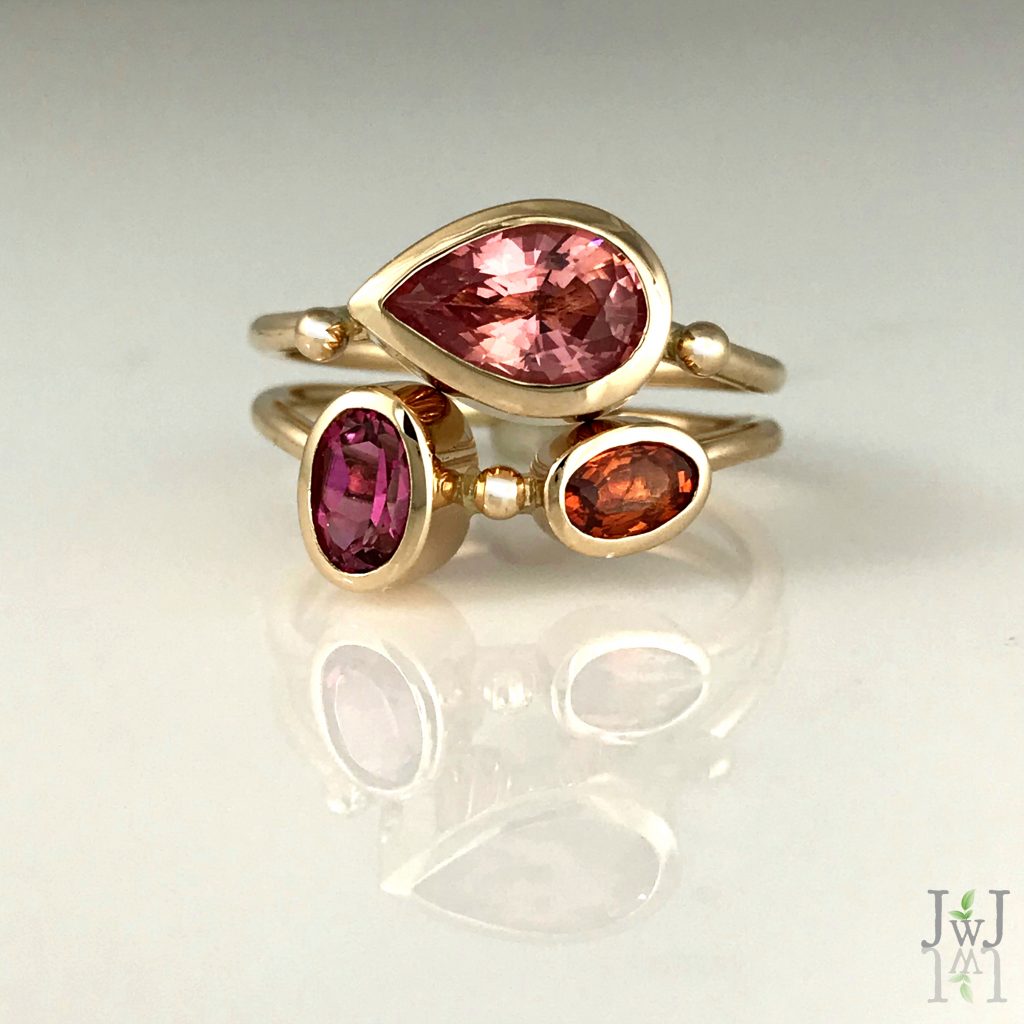 Sunset Stacking Rings