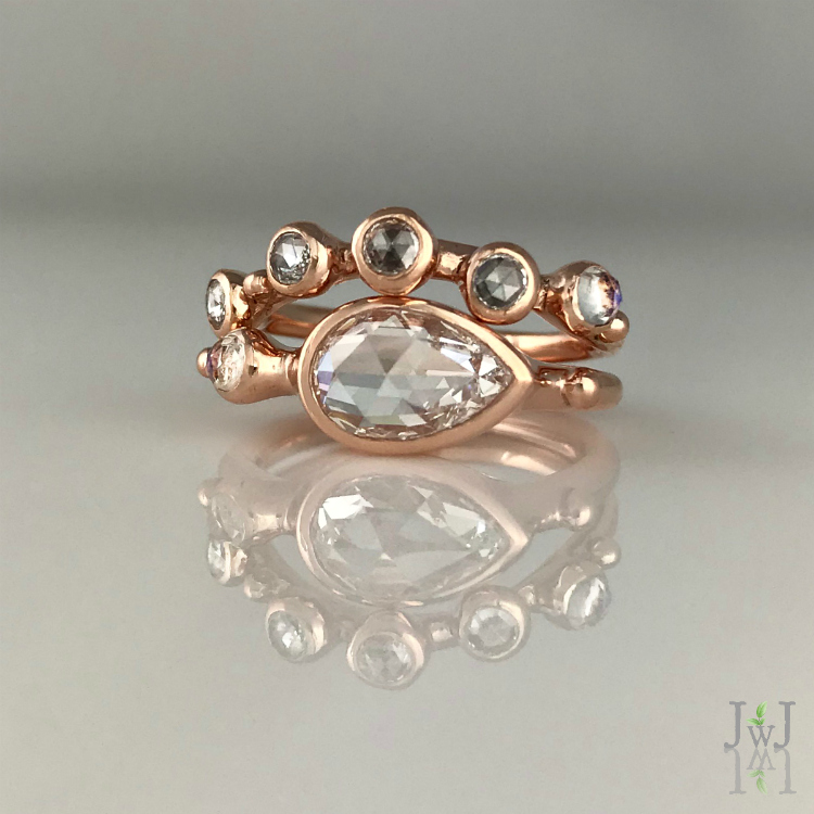 The Aliya Rose Cut Diamond Ring