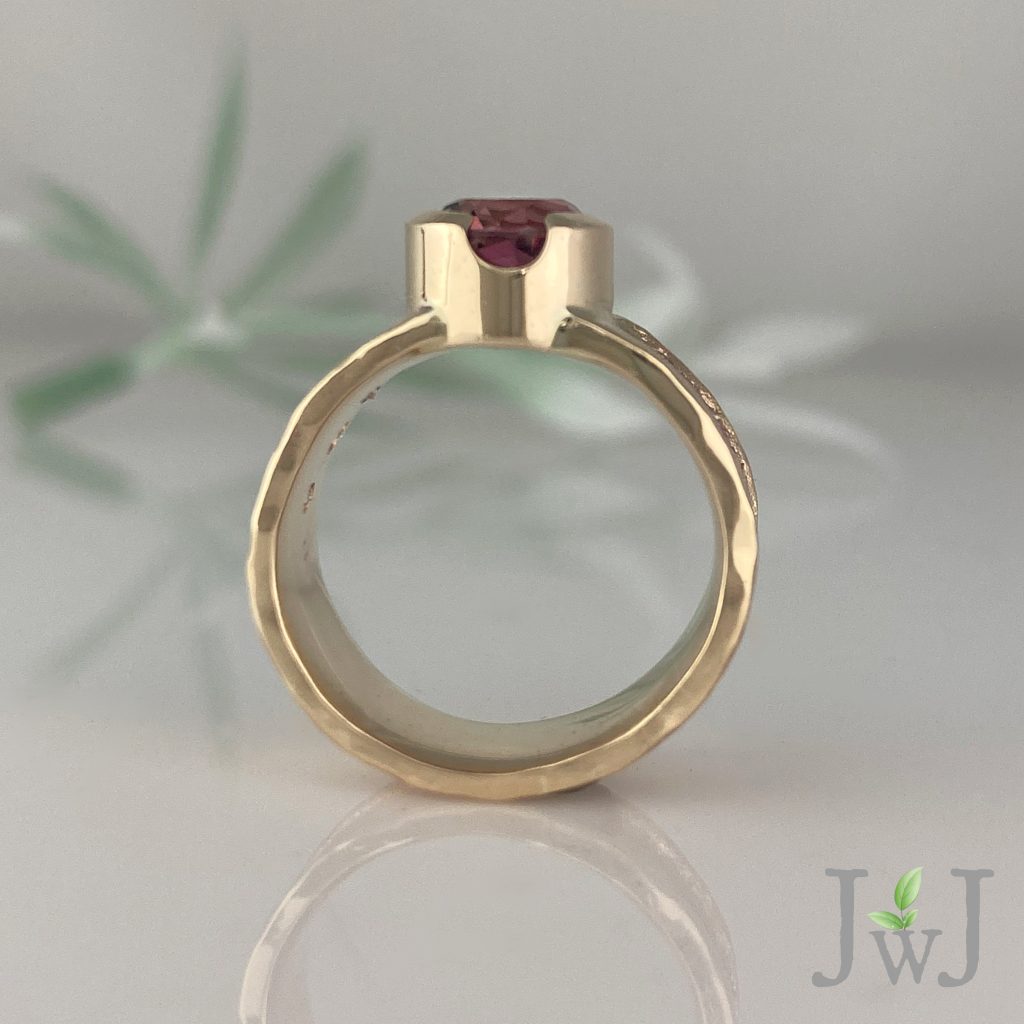 Betty's Pink Tourmaline Ancient Sands Ring 