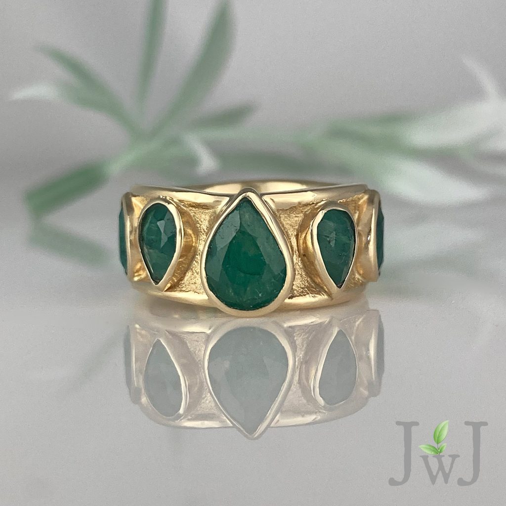Emerald Ancient Sands Statement Ring