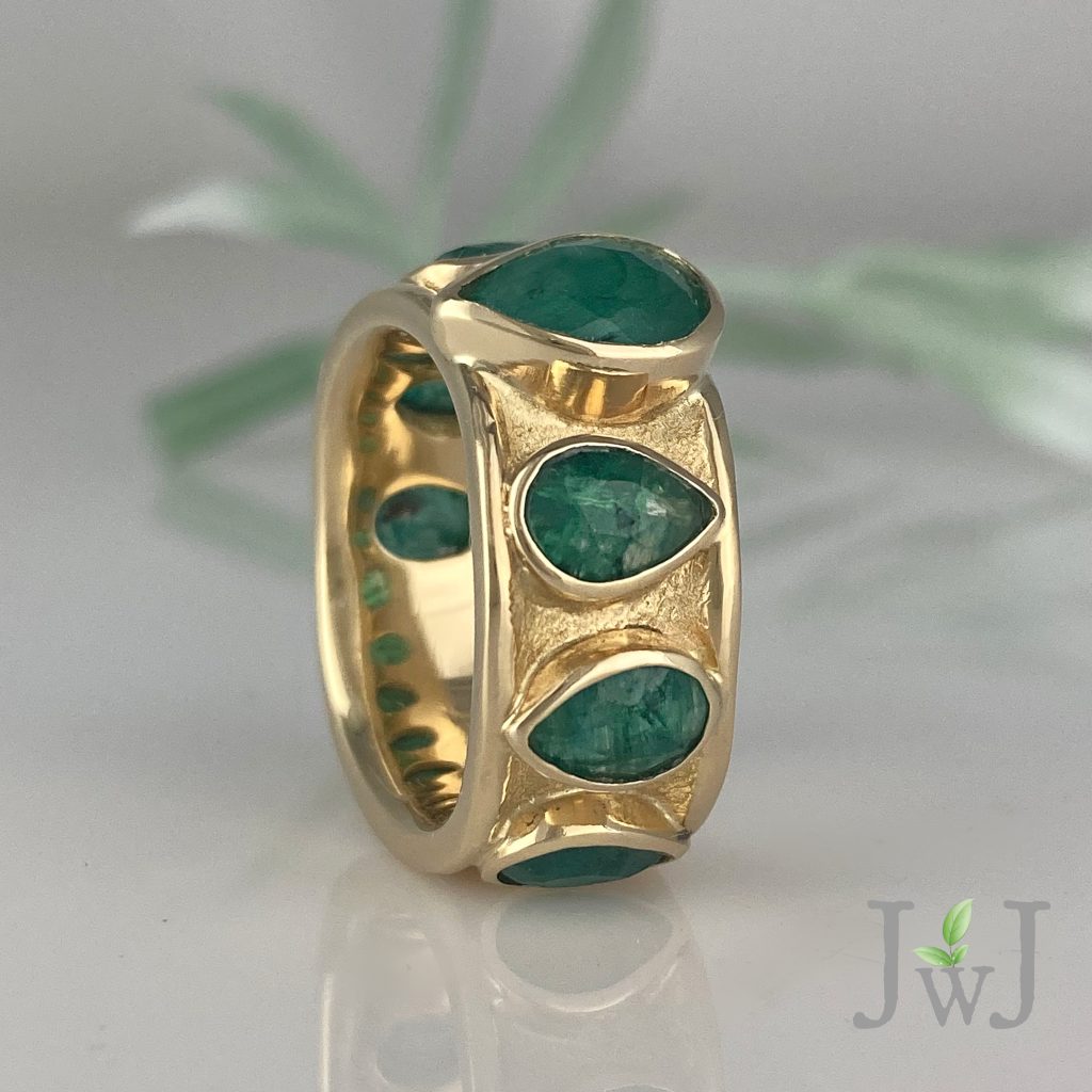 Emerald Ancient Sands Statement Ring