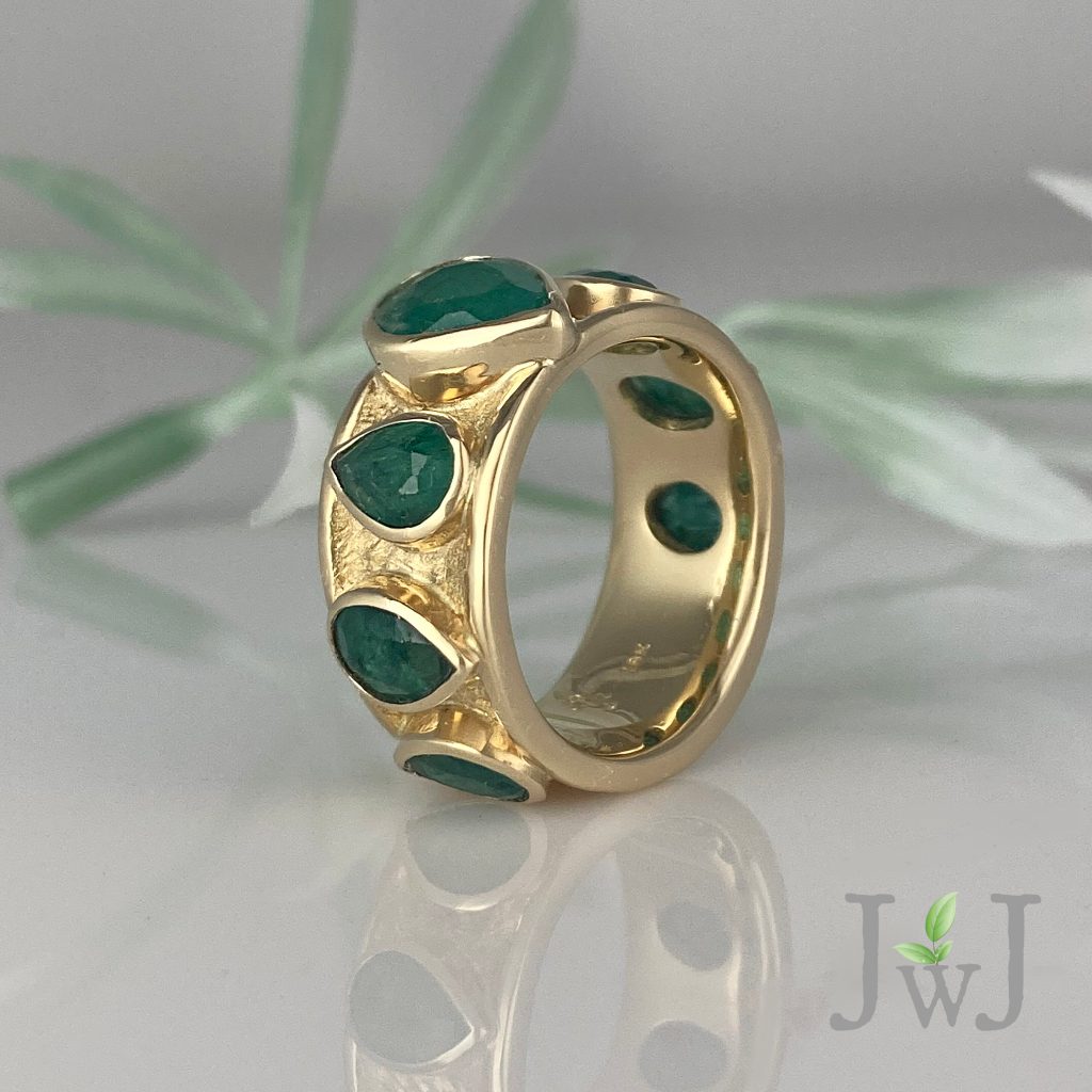 Emerald Ancient Sands Statement Ring