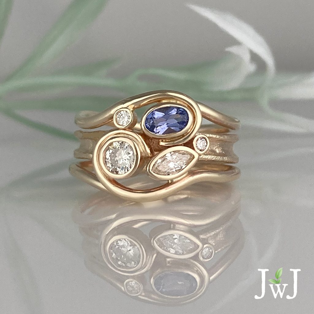 Horizon Ring - Multi Gemstones