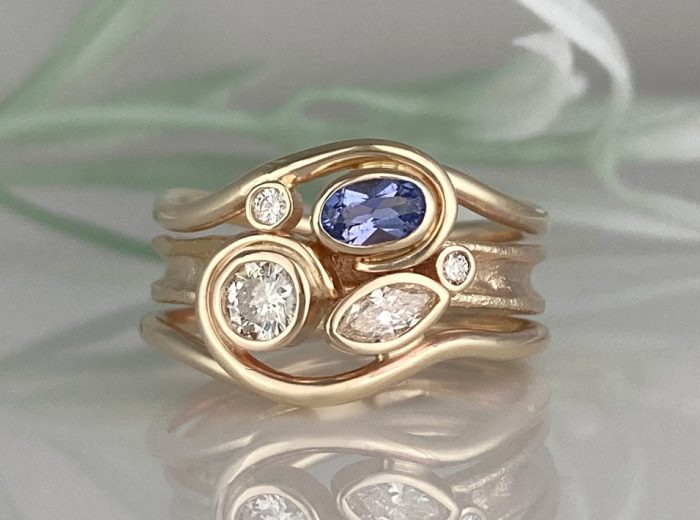 Horizon Ring – Multi Gemstones
