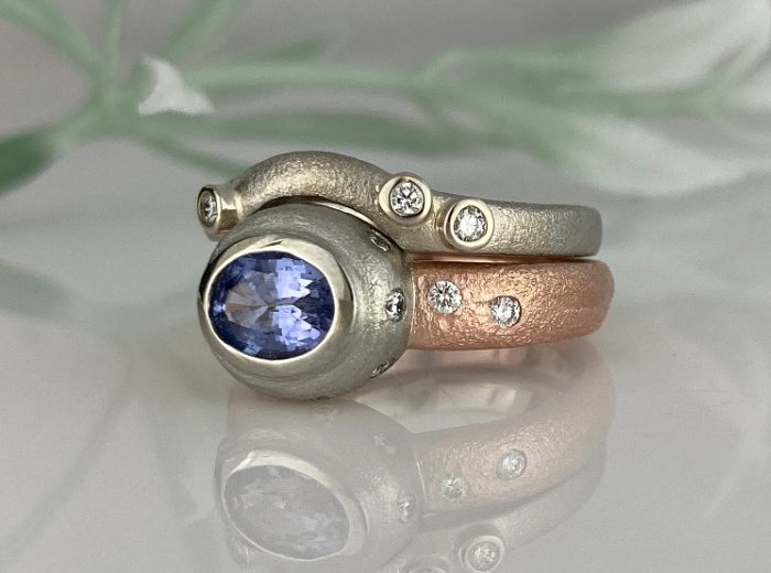 Tania’s Sapphire Diamond Ring set